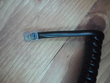 Detail of the cable's plug